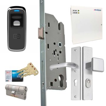 Toegangscontrole met vingerscanlezer, u kunt direct aan de slag met dit complete systeem Toegangscontrole met vingerscanlezer, u kunt direct aan de slag met dit complete systeem