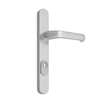 Buitenschild met kruk en cilinderbeveiliging