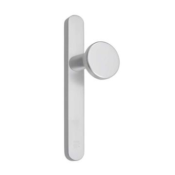 M line los blind buitenschild met deurknop, smal afgerond beslag