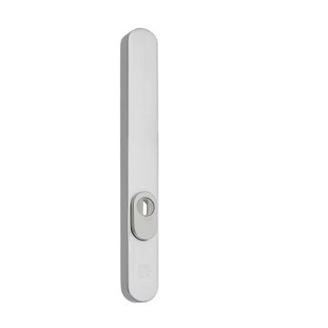 M line blind buitenschild met antikentrek smal afgerond beslag zonder kruk of knop