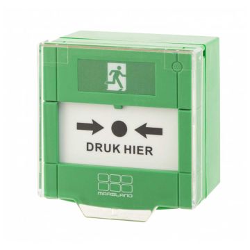 Groene handmelder standaard