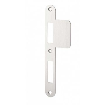 Afgeronde sluitplaat met lip DIN links