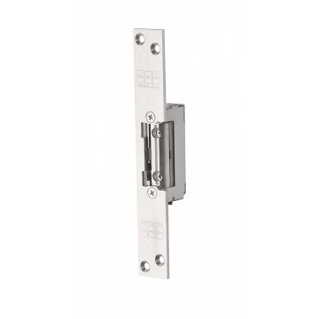 RS11 elektrische deuropener inbouw smal met korte sluitplaat 3230N radiaal ruststroom 12V= of 24V=