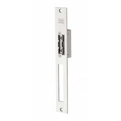 Elektrische deuropener met lange brede sluitplaat met schootgeleider ruststroom RS22