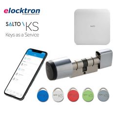Startpakket Salto KS met elektronische knopcilinder GEO, IQ 2.0, tags en een jaarlijkse licentie voucher