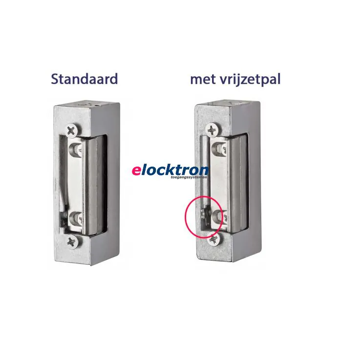 opties voor A16U 3250N uitvoering; standaad of met vrijzetpal