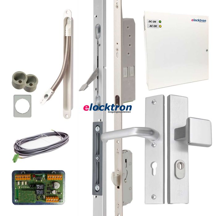 Set elektrische meerpuntssluiting voor dubbele deuren 