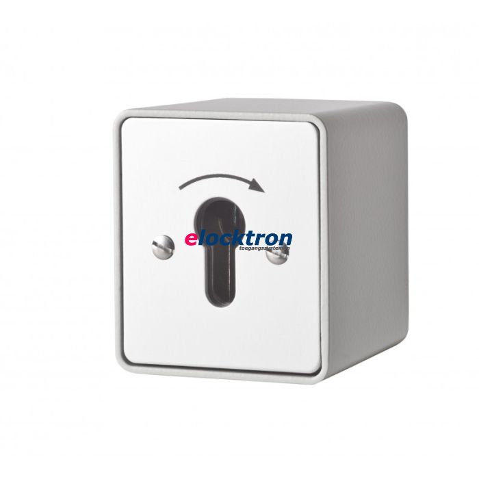 Opbouw sleutelschakelaar met moment contact naar een zijde