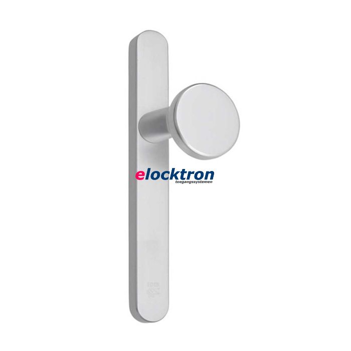 M line los blind buitenschild met deurknop, smal afgerond beslag