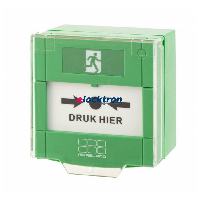 Groene handmelder standaard