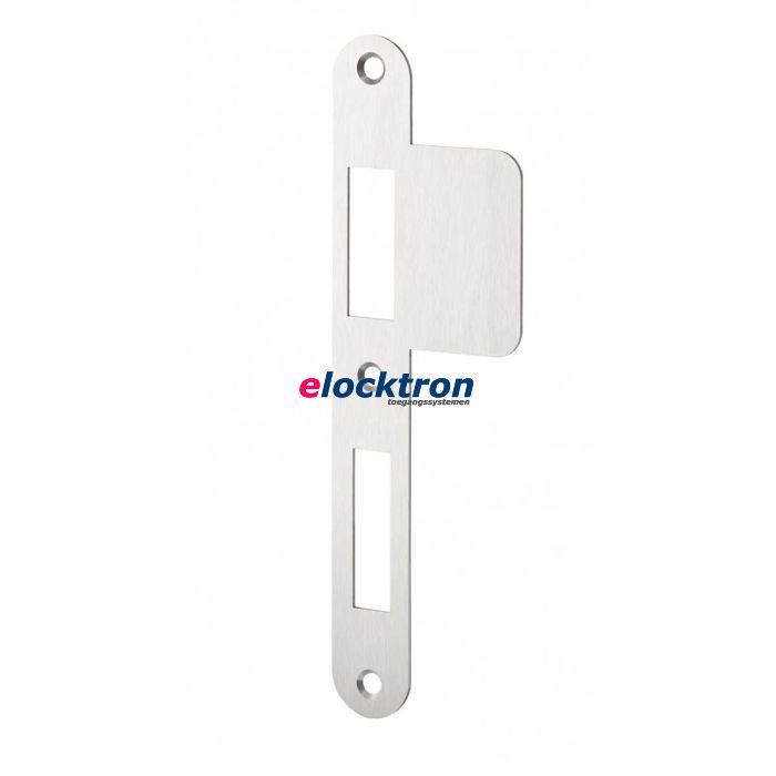 Afgeronde sluitplaat met lip DIN links