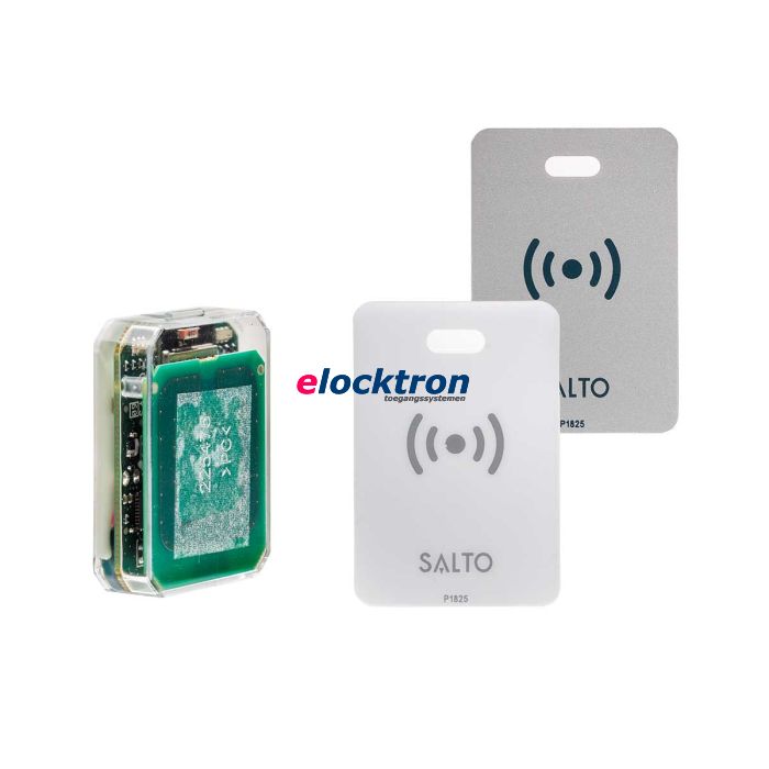 Salto KS paneellezer / inbouw wandlezer inclusief stickers wit en zilver