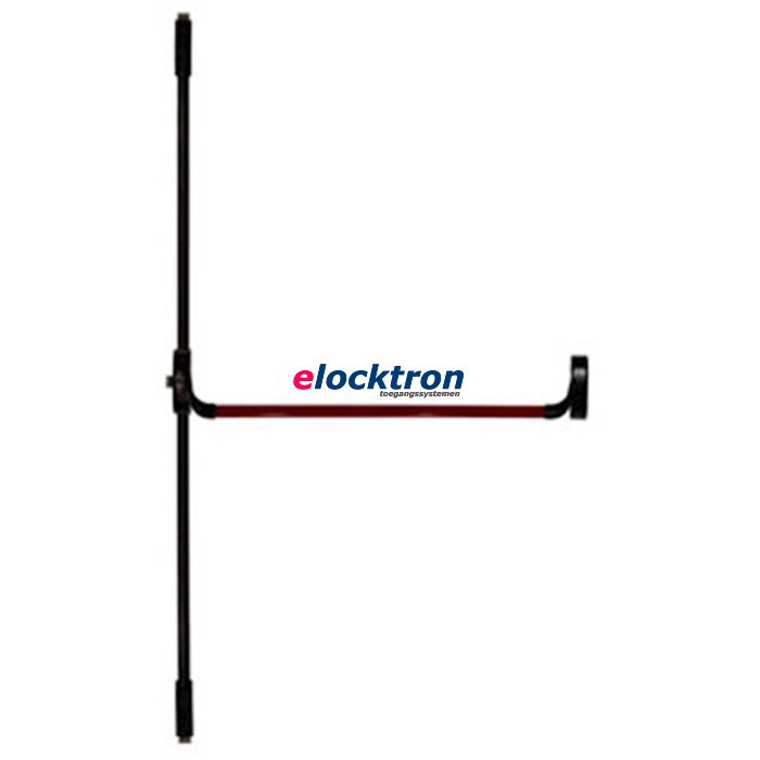 HMB BASE paniekstang 3 punt boven onder zijkant, zwart/rood